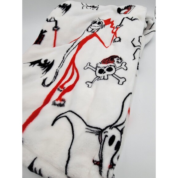 Disney Jack Santa The Nightmare Before Christmas Throw Blanket 50”x 70" Zero NEW - Picture 5 of 5